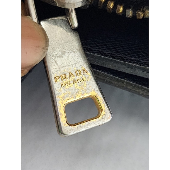 Prada Saffiano Soft Triple Pocket Tote Bag Black - Picture 10 of 16